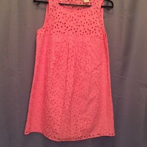 Michael Kors Pink Embroidered Mini Dress!